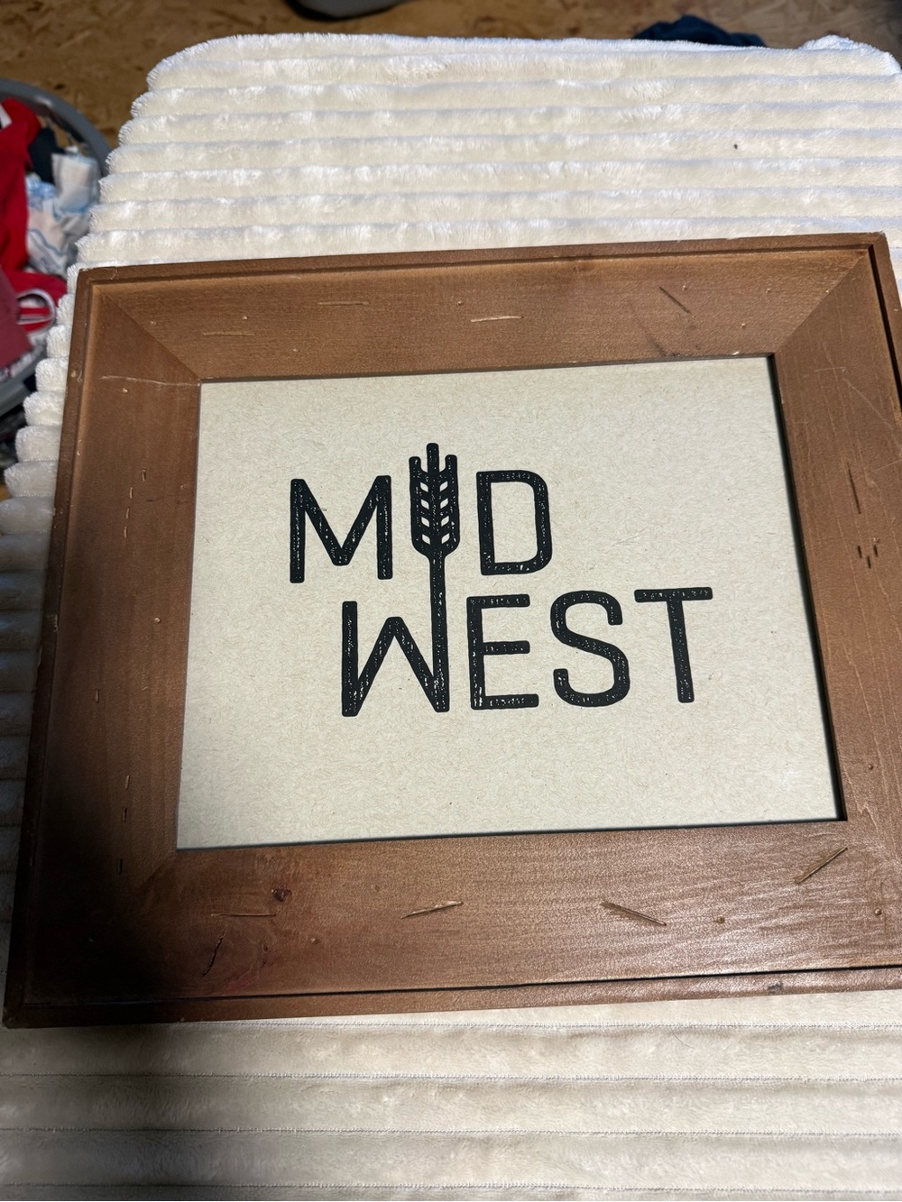 Rustic Brown Wood Framed Wall Art